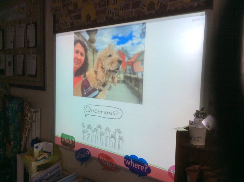 Image of Hettie comes to visit Class Two