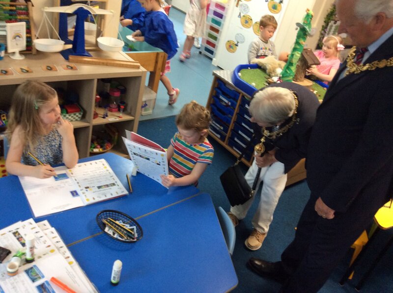 Image of Special visitors to Class 1!